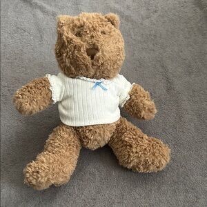 GAP x DOEN Fluffy Tan Teddy Bear with Cream Pointelle Sweater